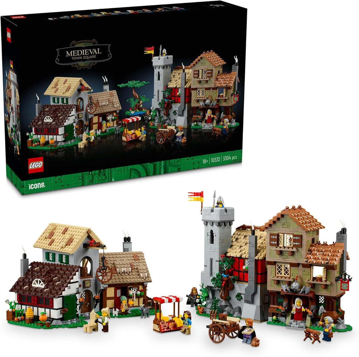 LEGO® Icons Medieval Town Square 10332 Building Set